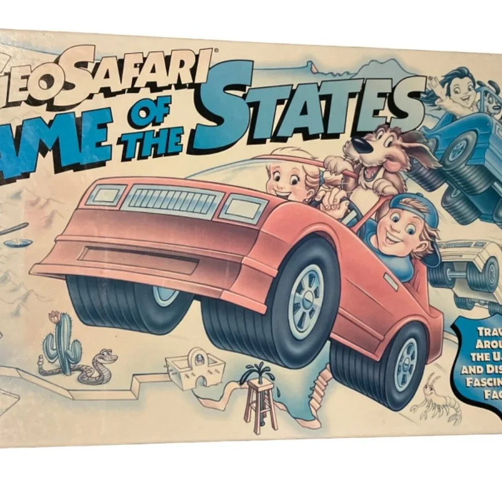 GeoSafari Game of the States by Educational Insights Complete Vintage 1991